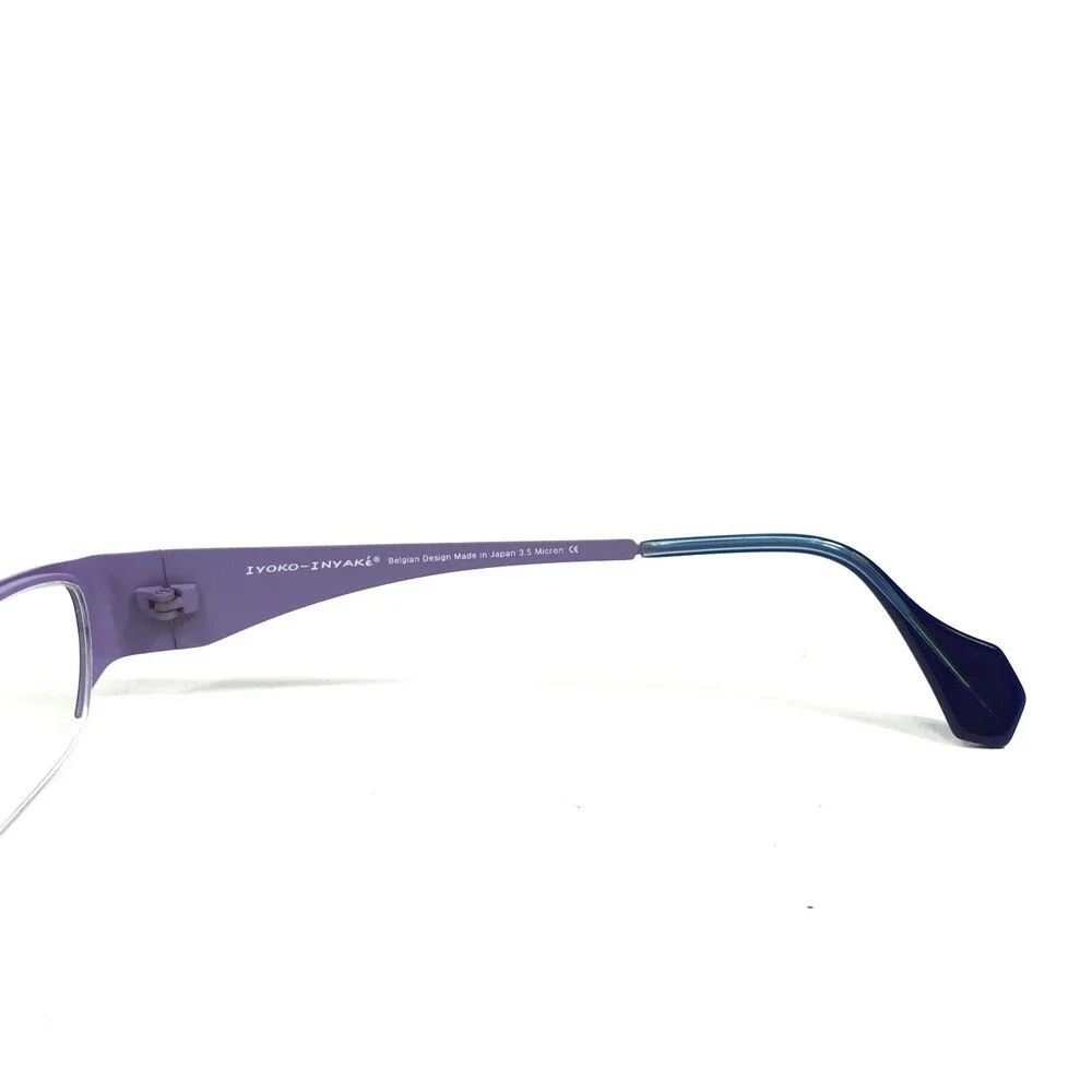 Iyoko-Inyake Eyeglasses Frames IY580 Col. 144 Purple Rectangular 52-18-140